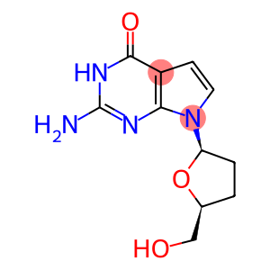 7-DEAZA-BETA-D-2',3'-DIDEOXYGUANOSINE