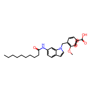 4-[6-(Decanoylamino)-1H-indol-1-ylmethyl]-3-methoxybenzoic acid