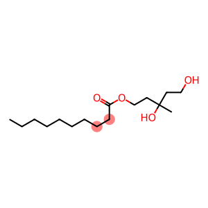 Decanoic acid 3,5-dihydroxy-3-methylpentyl ester