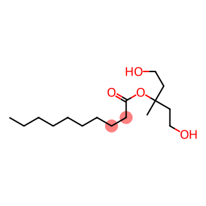 Decanoic acid 3-hydroxy-1-(2-hydroxyethyl)-1-methylpropyl ester