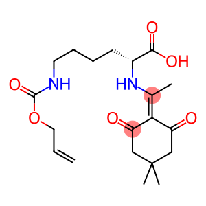 N-ALPHA-(4,4-DIMETHYL-2,6-DIOXOCYCLOHEX-1-YLIDENE)ETHYL-N-EPSILON-ALLYLOXYCARBONYL-D-LYSINE