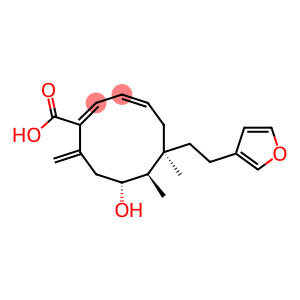 (1E,3Z,6R,7R,8R)-8-Hydroxy-6-[2-(3-furyl)ethyl]-6,7-dimethyl-10-methylene-1,3-cyclodecadiene-1-carboxylic acid