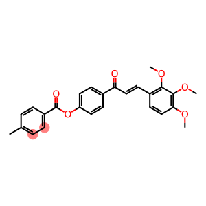 4-[(E)-3-(2,3,4-trimethoxyphenyl)-2-propenoyl]phenyl 4-methylbenzenecarboxylate