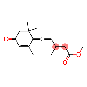 (2E)-5-(2,6,6-Trimethyl-4-oxo-2-cyclohexen-1-ylidene)-3-methyl-2,4-pentadienoic acid methyl ester