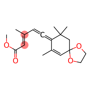 (2E)-5-(7,9,9-Trimethyl-1,4-dioxaspiro[4.5]dec-6-en-8-ylidene)-3-methyl-2,4-pentadienoic acid methyl ester