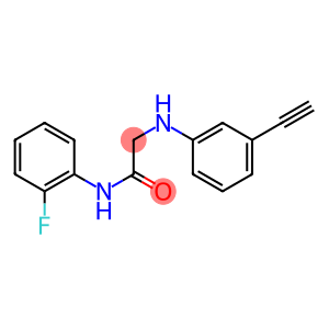 2-[(3-ethynylphenyl)amino]-N-(2-fluorophenyl)acetamide