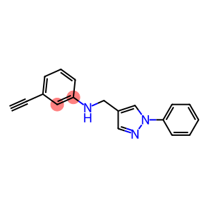 3-ethynyl-N-[(1-phenyl-1H-pyrazol-4-yl)methyl]aniline