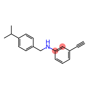 3-ethynyl-N-{[4-(propan-2-yl)phenyl]methyl}aniline