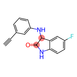 3-[(3-ethynylphenyl)amino]-5-fluoro-2,3-dihydro-1H-indol-2-one