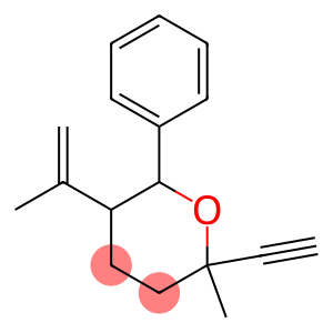 2-ETHYNYL-5-ISOPROPENYL-2-METHYL-6-PHENYL-TETRAHYDRO-PYRAN