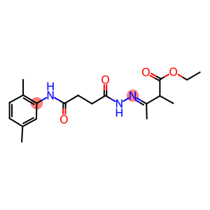 ethyl 3-{[4-(2,5-dimethylanilino)-4-oxobutanoyl]hydrazono}-2-methylbutanoate