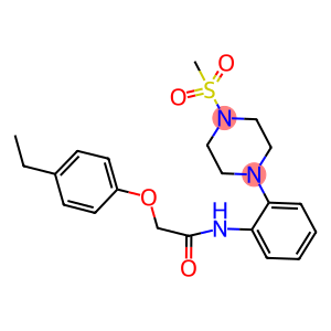 2-(4-ethylphenoxy)-N-{2-[4-(methylsulfonyl)-1-piperazinyl]phenyl}acetamide