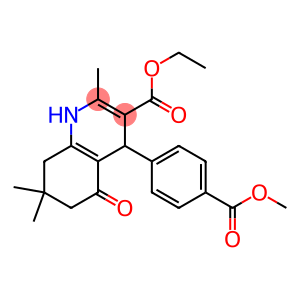 ethyl 4-[4-(methoxycarbonyl)phenyl]-2,7,7-trimethyl-5-oxo-1,4,5,6,7,8-hexahydro-3-quinolinecarboxylate