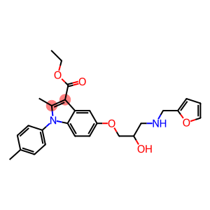 ethyl 5-{3-[(2-furylmethyl)amino]-2-hydroxypropoxy}-2-methyl-1-(4-methylphenyl)-1H-indole-3-carboxylate