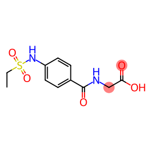 ({4-[(ethylsulfonyl)amino]benzoyl}amino)acetic acid