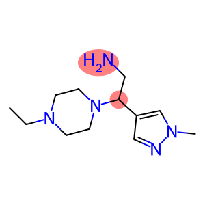 2-(4-ethylpiperazin-1-yl)-2-(1-methyl-1H-pyrazol-4-yl)ethan-1-amine