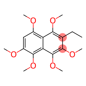 2-ETHYL-1,3,4,5,6,8-HEXAMETHOXY-NAPHTHALENE