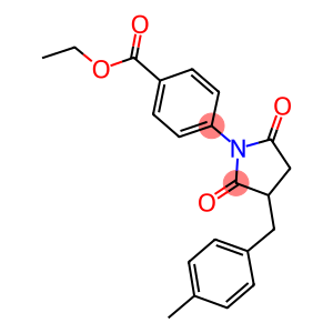 ETHYL 4-[3-(4-METHYLBENZYL)-2,5-DIOXOPYRROLIDIN-1-YL]BENZOATE