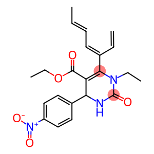 1-ETHYL-4-(4-NITRO-PHENYL)-2-OXO-6-(1-VINYL-PENTA-1,3-DIENYL)-1,2,3,4-TETRAHYDRO-PYRIMIDINE-5-CARBOXYLIC ACID ETHYL ESTER