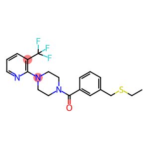 (3-[(ETHYLTHIO)METHYL]PHENYL)(4-[3-(TRIFLUOROMETHYL)PYRIDIN-2-YL]PIPERAZINO)METHANONE