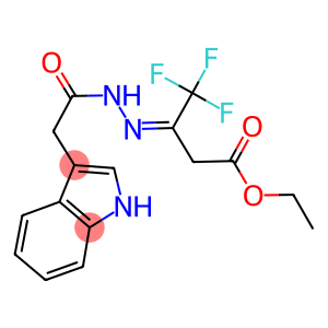 ETHYL 4-AZA-4-(2-INDOL-3-YLACETYLAMINO)-3-(TRIFLUOROMETHYL)BUT-3-ENOATE