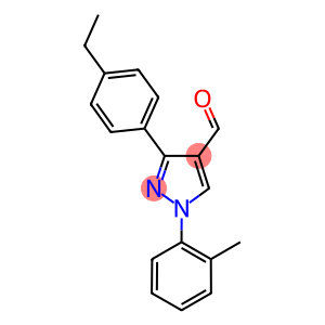 3-(4-ETHYLPHENYL)-1-(2-METHYLPHENYL)-1H-PYRAZOLE-4-CARBALDEHYDE