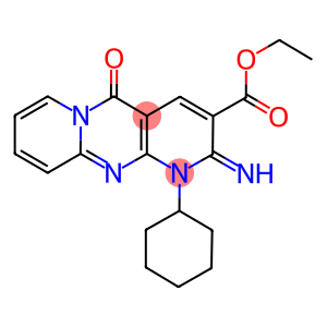 ETHYL 1-CYCLOHEXYL-2-IMINO-5-OXO-1,5-DIHYDRO-2H-DIPYRIDO[1,2-A:2',3'-D]PYRIMIDINE-3-CARBOXYLATE