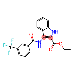 ETHYL 3-[3-(TRIFLUOROMETHYL)BENZAMIDO]-1H-INDOLE-2-CARBOXYLAT