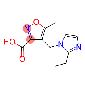 4-[(2-ETHYL-1H-IMIDAZOL-1-YL)METHYL]-5-METHYLISOXAZOLE-3-CARBOXYLIC ACID