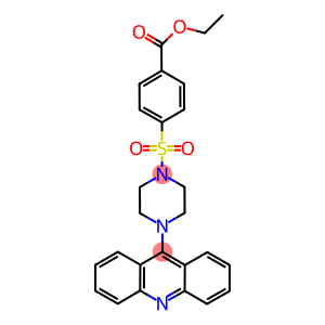 ETHYL 4-(4-(ACRIDIN-9-YL)PIPERAZIN-1-YLSULFONYL)BENZOATE