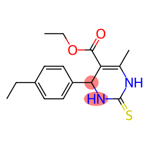 ETHYL 4-(4-ETHYLPHENYL)-6-METHYL-2-THIOXO-1,2,3,4-TETRAHYDROPYRIMIDINE-5-CARBOXYLATE