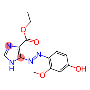 ETHYL 5-[(E)-(4-HYDROXY-2-METHOXYPHENYL)DIAZENYL]-1H-IMIDAZOLE-4-CARBOXYLATE