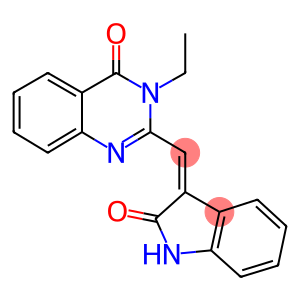 3-ETHYL-2-[(Z)-(2-OXO-1,2-DIHYDRO-3H-INDOL-3-YLIDENE)METHYL]QUINAZOLIN-4(3H)-ONE