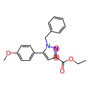 ETHYL 1-BENZYL-5-(4-METHOXYPHENYL)-1H-PYRAZOLE-3-CARBOXYLATE