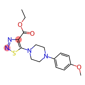 ETHYL 5-[4-(4-METHOXYPHENYL)PIPERAZIN-1-YL]-1,2,3-THIADIAZOLE-4-CARBOXYLATE