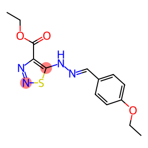 ETHYL 5-[(2E)-2-(4-ETHOXYBENZYLIDENE)HYDRAZINO]-1,2,3-THIADIAZOLE-4-CARBOXYLATE