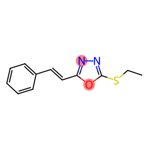 2-(ETHYLSULFANYL)-5-[(E)-2-PHENYLETHENYL]-1,3,4-OXADIAZOLE