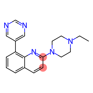 2-(4-ETHYLPIPERAZIN-1-YL)-8-PYRIMIDIN-5-YLQUINOLINE