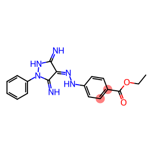 ETHYL 4-[(2Z)-2-(3,5-DIIMINO-1-PHENYLPYRAZOLIDIN-4-YLIDENE)HYDRAZINO]BENZOATE