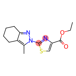 ETHYL 2-(3-METHYL-4,5,6,7-TETRAHYDRO-2H-INDAZOL-2-YL)-1,3-THIAZOLE-4-CARBOXYLATE