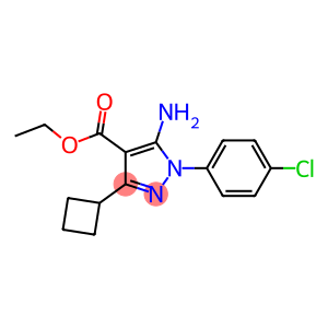 ethyl 5-amino-1-(4-chlorophenyl)-3-cyclobutyl-1H-pyrazole-4-carboxylate