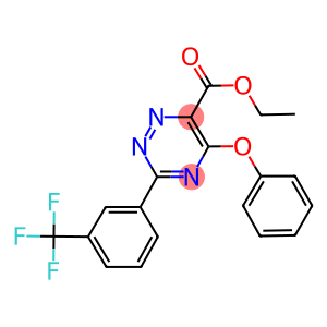 ETHYL 5-PHENOXY-3-[3-(TRIFLUOROMETHYL)PHENYL]-1,2,4-TRIAZINE-6-CARBOXYLATE