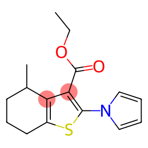 ETHYL 4-METHYL-2-(1H-PYRROL-1-YL)-4,5,6,7-TETRAHYDRO-1-BENZOTHIOPHENE-3-CARBOXYLATE