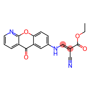 ethyl 2-cyano-3-[(5-oxo-5H-chromeno[2,3-b]pyridin-7-yl)amino]acrylate