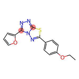 ethyl 4-[3-(2-furyl)[1,2,4]triazolo[3,4-b][1,3,4]thiadiazol-6-yl]phenyl ether