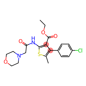 ethyl 4-(4-chlorophenyl)-5-methyl-2-[(4-morpholinylacetyl)amino]-3-thiophenecarboxylate