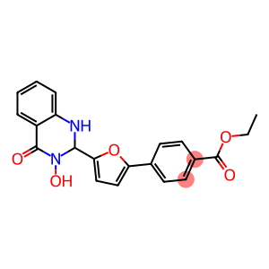 ethyl 4-[5-(3-hydroxy-4-oxo-1,2,3,4-tetrahydro-2-quinazolinyl)-2-furyl]benzoate