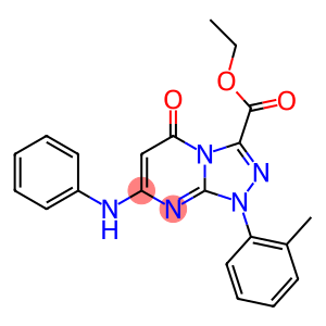 ethyl 7-anilino-1-(2-methylphenyl)-5-oxo-1,5-dihydro[1,2,4]triazolo[4,3-a]pyrimidine-3-carboxylate