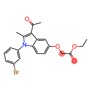 ethyl {[3-acetyl-1-(3-bromophenyl)-2-methyl-1H-indol-5-yl]oxy}acetate