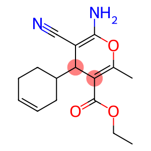 ethyl 6-amino-5-cyano-4-(3-cyclohexen-1-yl)-2-methyl-4H-pyran-3-carboxylate